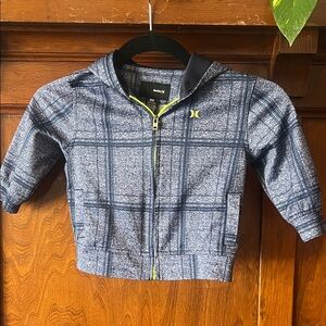 💕Hurley Kids Navy Checkered Hoodie
